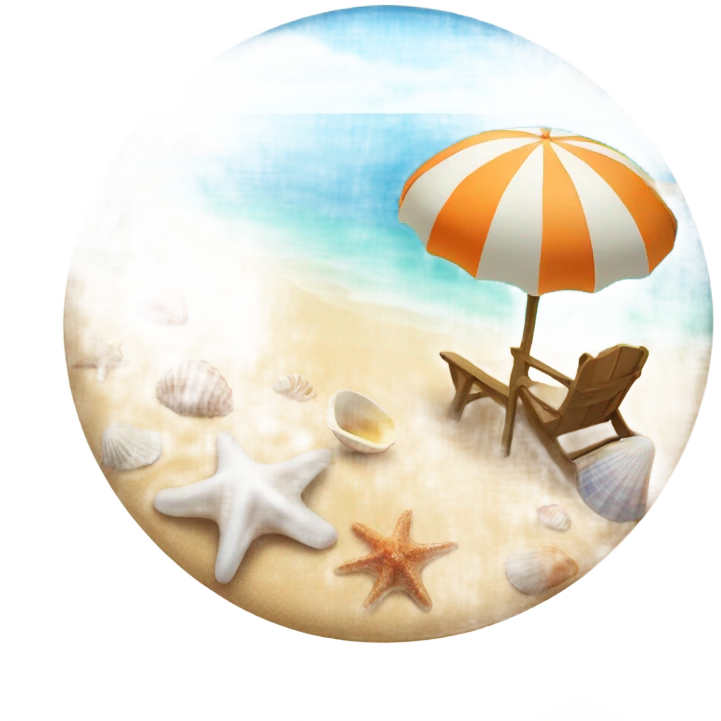 beach with shells emoji