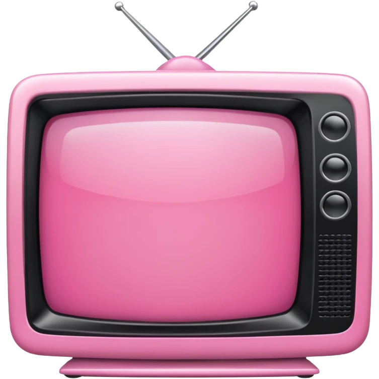 📺 tv emoji ￼ but pink ￼ emoji
