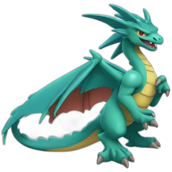 Dracofeu-pokemon emoji