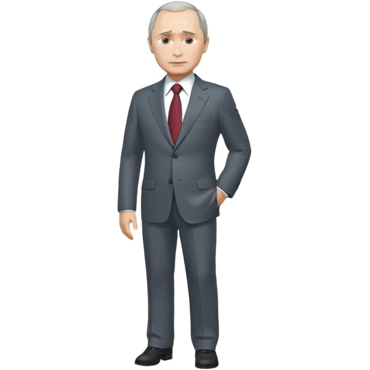 путин во весь рост, голова больше тела  emoji