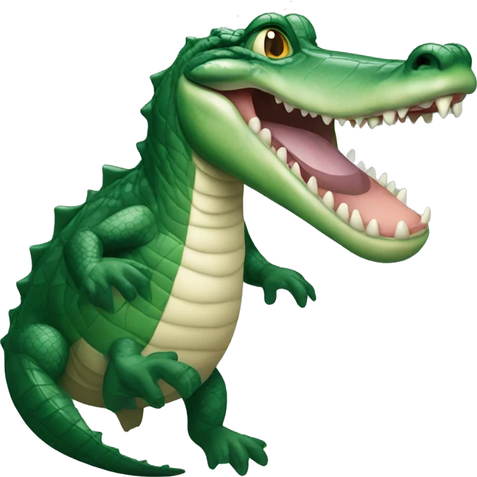 An alligator missing Marilyn monroe emoji