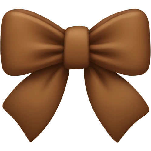 brown bow emoji