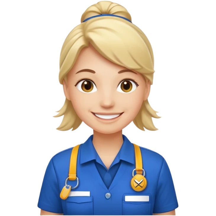 Employee with Lanyards emoji