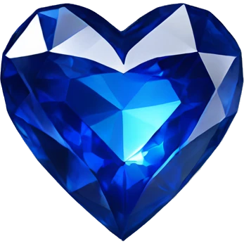 Sapphire heart emoji