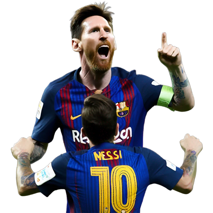 Messi When he scored ￼ emoji