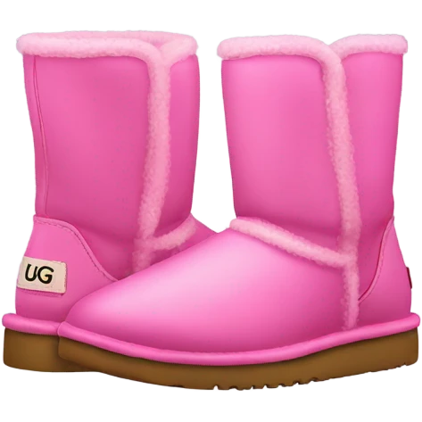 Pink ugg emoji