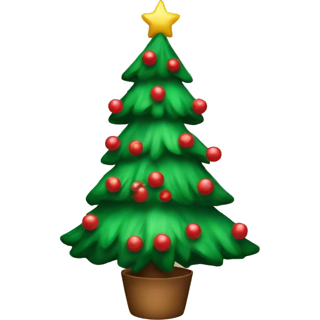 Preppy christmas tree emoji