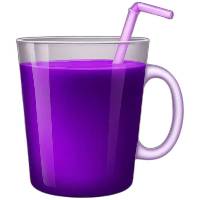 Cup of purple drink emoji