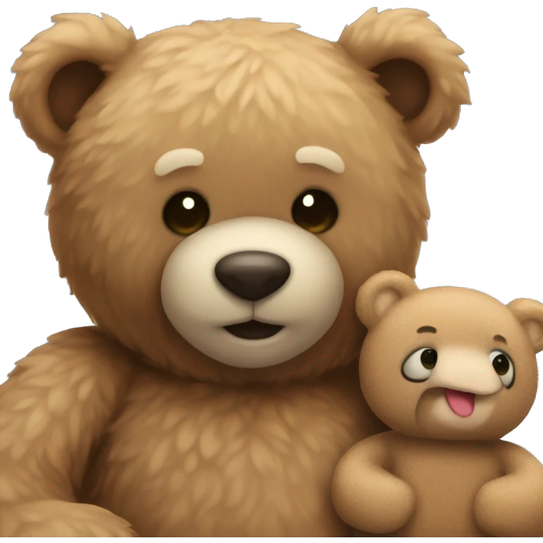 Teddy bear inlove emoji