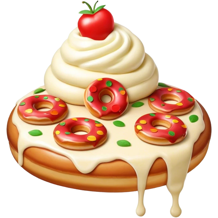 Pizza doughnut ice cream emoji