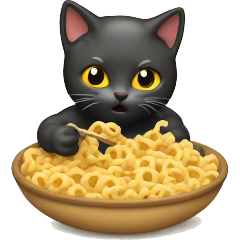 Hellowkitty eating nudels emoji