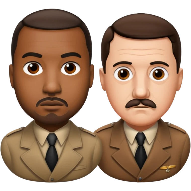 Hitler and kayne west emoji