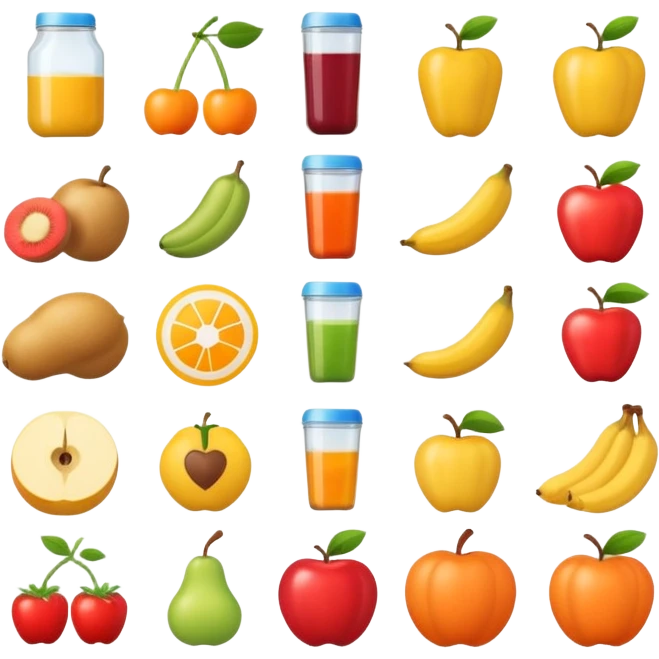 mach mir ein grafik für ein system von alltag ernährung und sport emoji