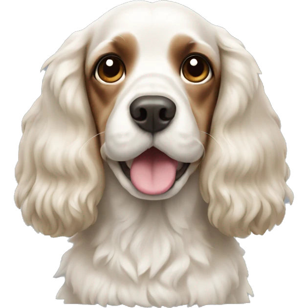 Cocker spaniel White emoji
