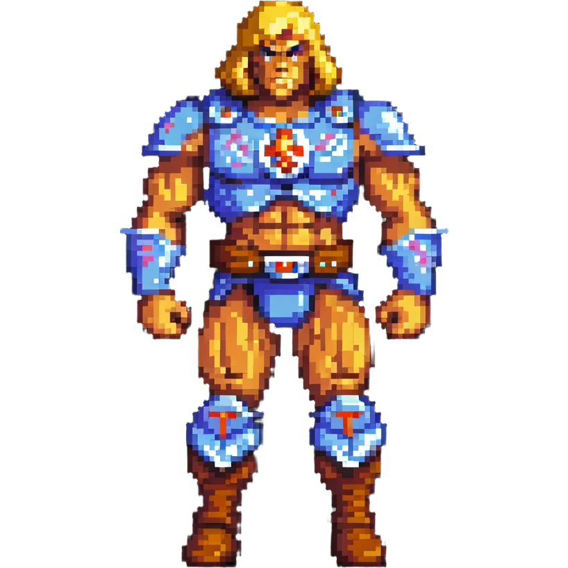 full-body He-Man character emoji