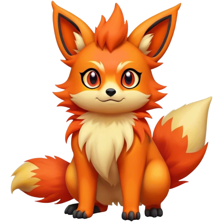 Quilava-Litten-Flareon-animal-creature-hybrid full body emoji