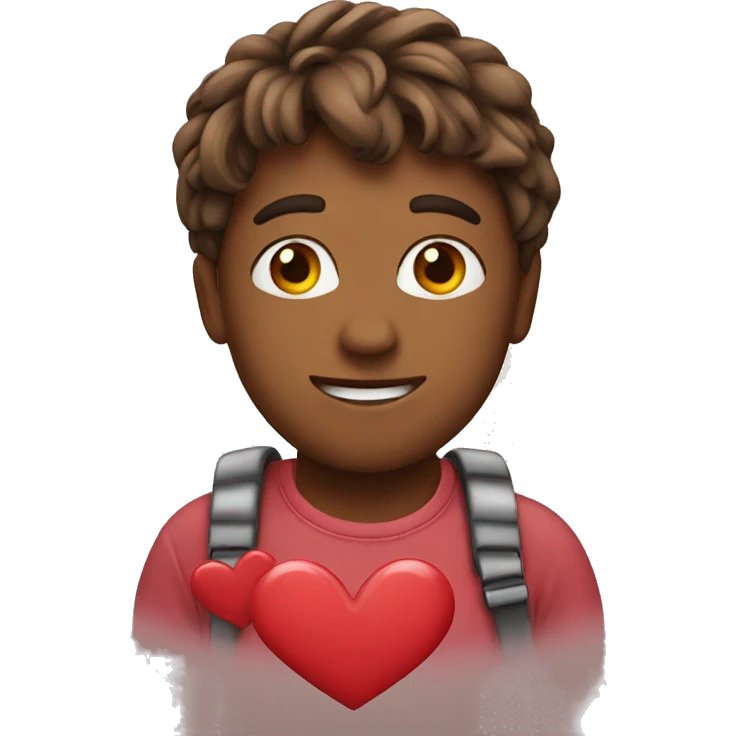 Love with heart emoji