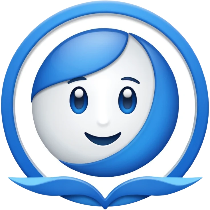 a logo that would represent the app name ReadyToMeet emoji