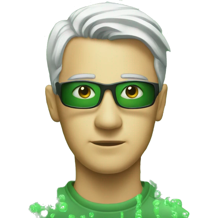 green matrix emoji