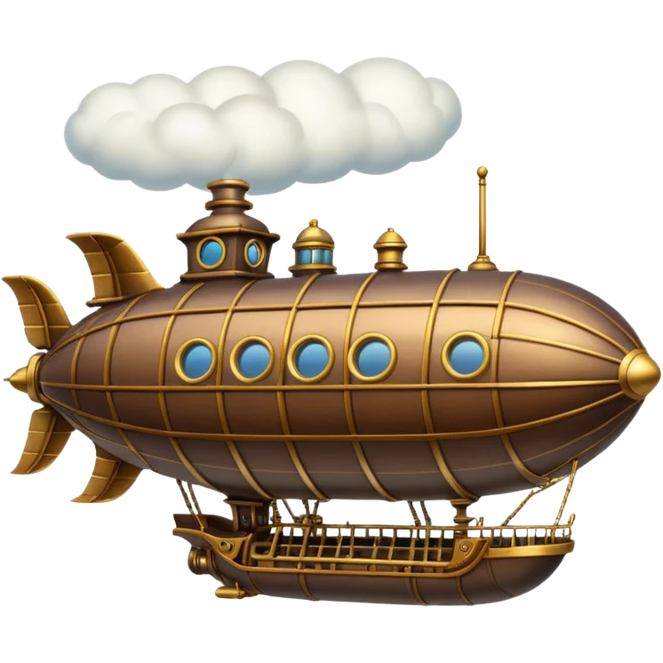 Steampunk Airship emoji