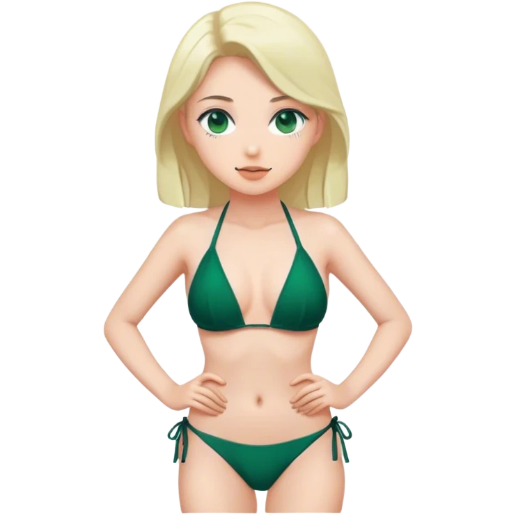 dark emerald aesthetic bikini emoji