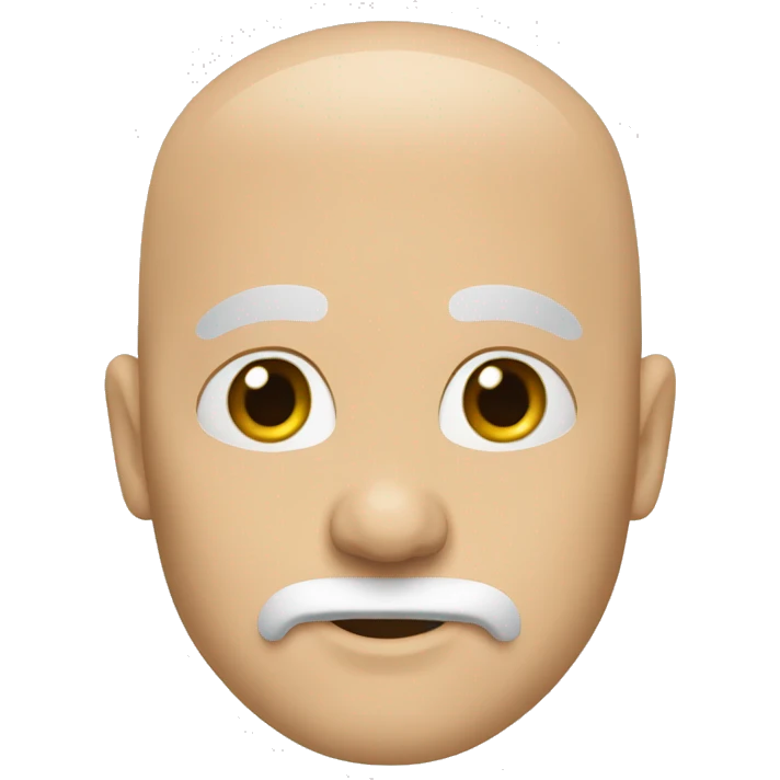 bald white goatee emoji