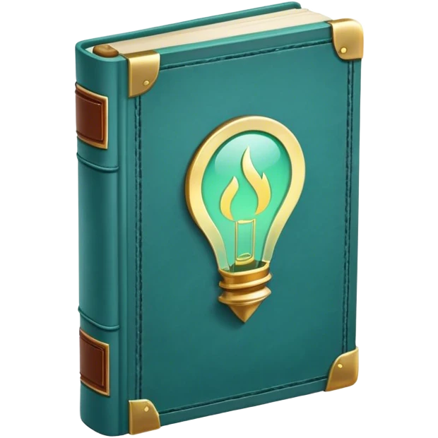 the book of power... greenish blue  emoji