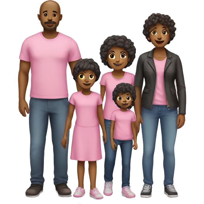 Family pink emoji