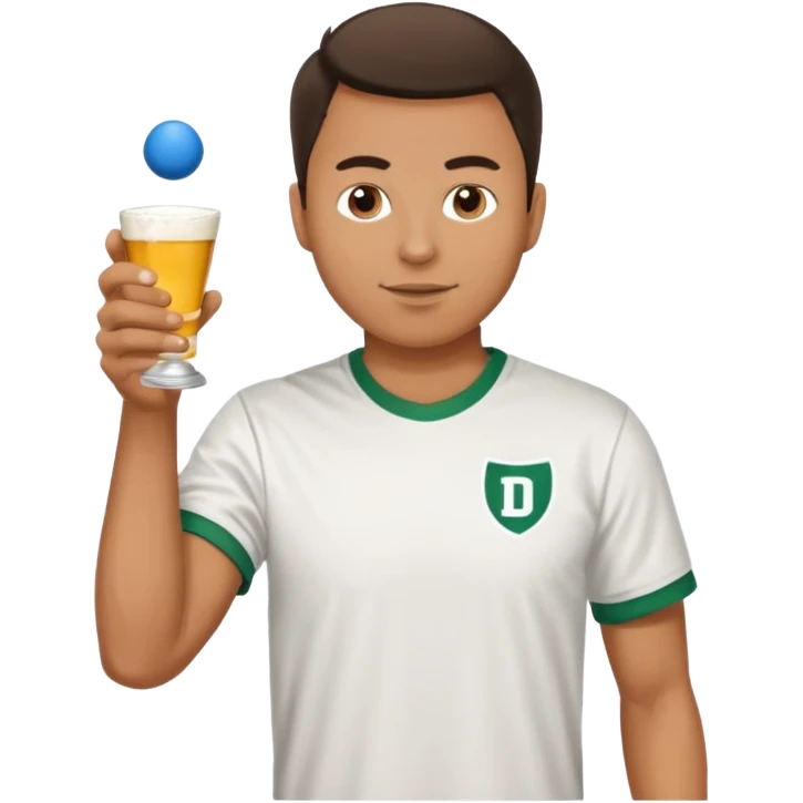 Guy playing beer game dartmouth emoji
