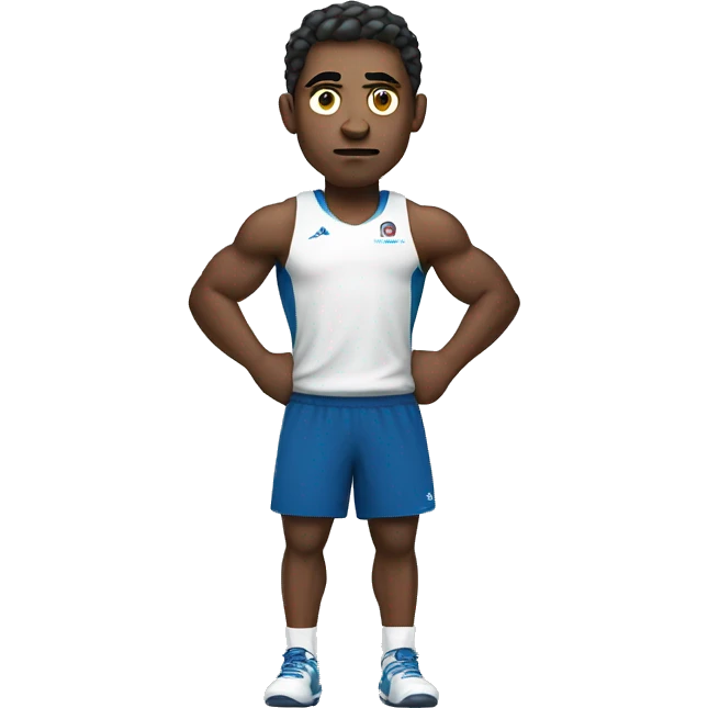  athlete with a determined expression on his face emoji