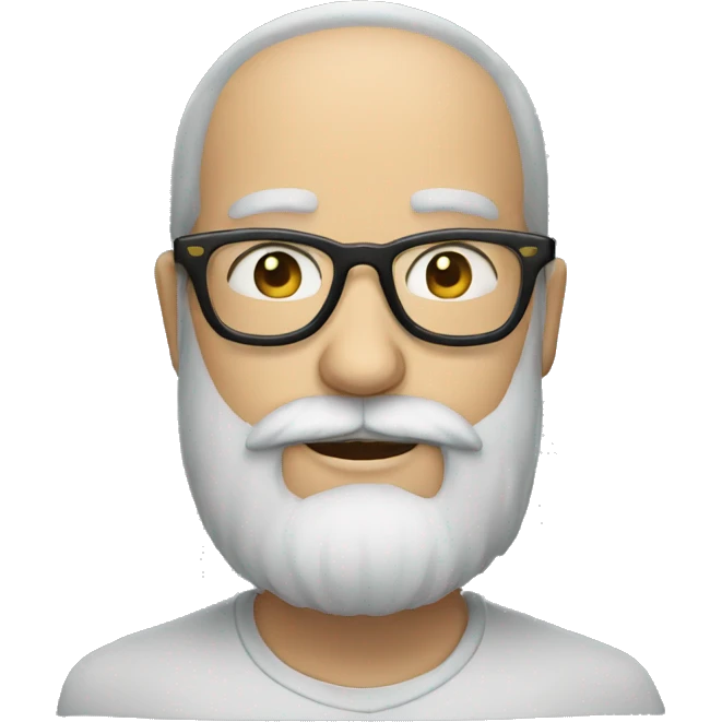 Majestic french bearded person with glasses emoji