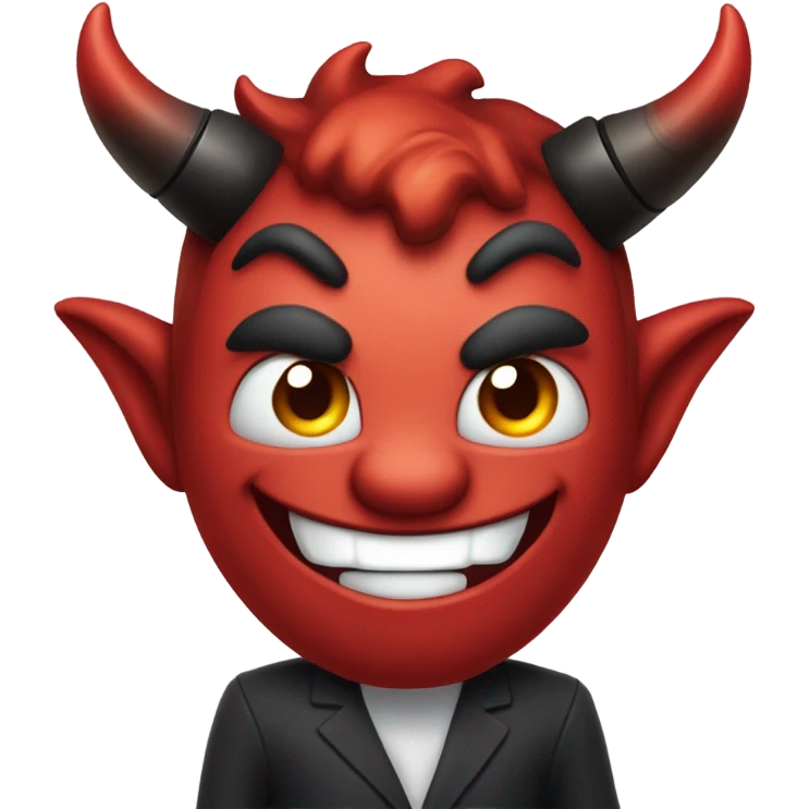 Devil dropping mic emoji
