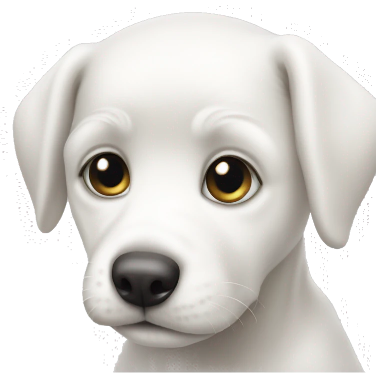 White puppy emoji