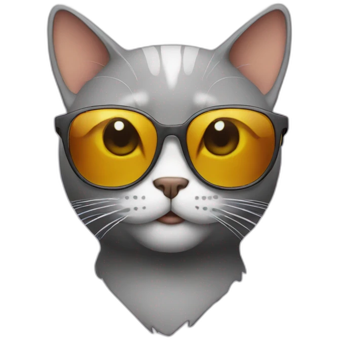 Cat with sunglasses emoji
