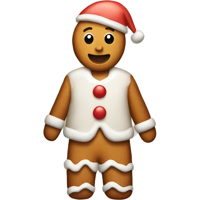 ginger bread christmas emoji