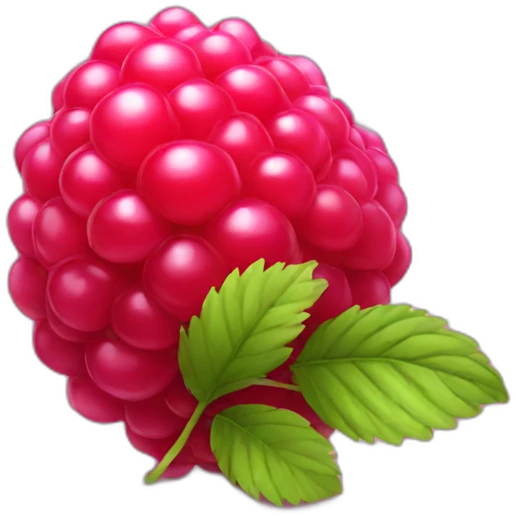 raspberry with 1 emoji