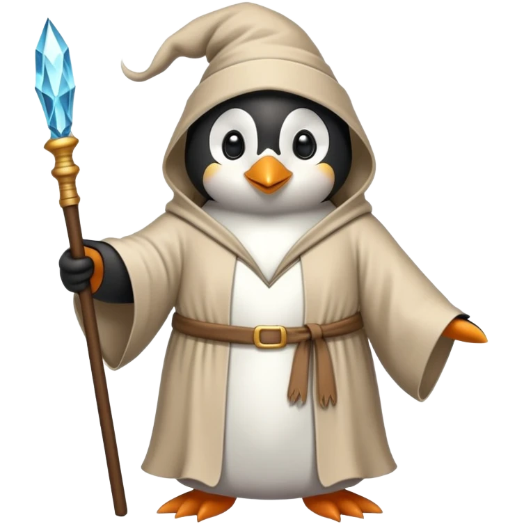 Penguin Wizard emoji