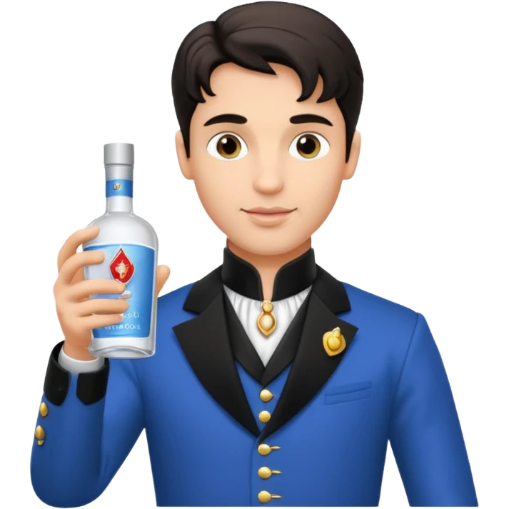 Princes with absolute vodka ￼ emoji