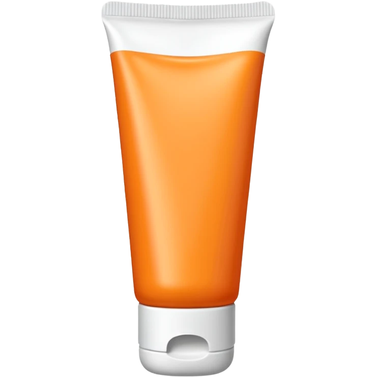Orange-colored tube lotion emoji