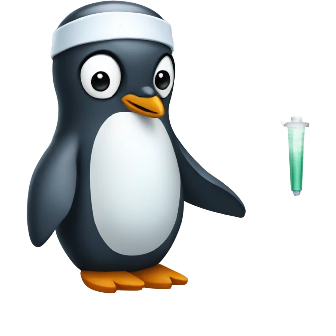 Penguin surgeon emoji