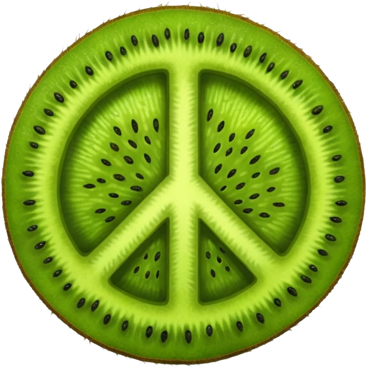 Peace sign hand emoji but its kiwi skin emoji