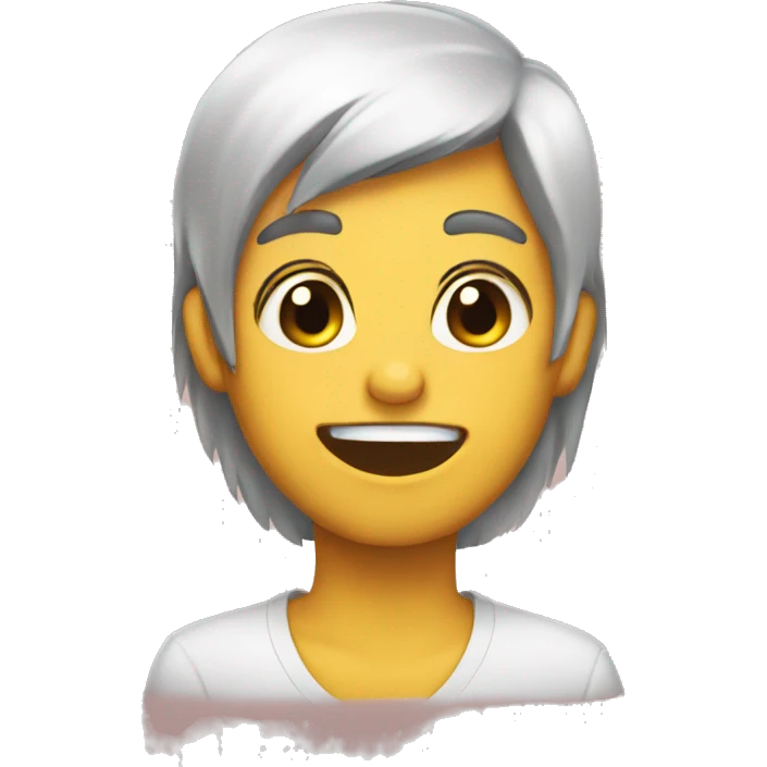 Blushing emoji
