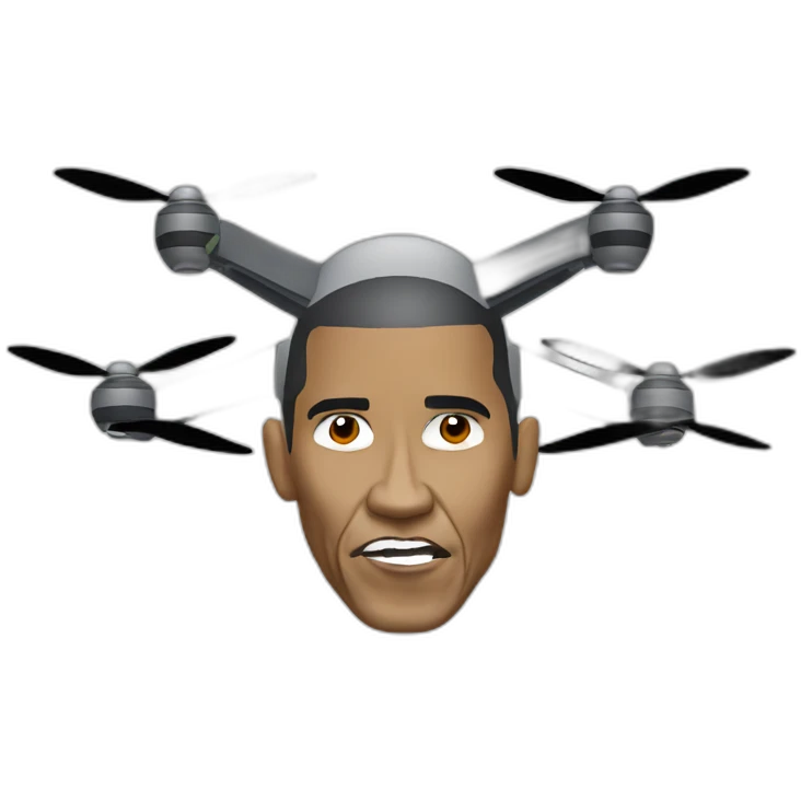 Obama as a strike drone victim emoji