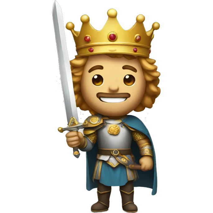 King with sword emoji