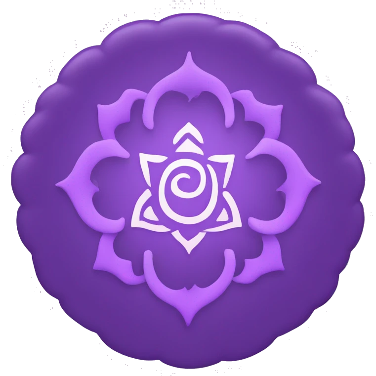 Violet crown chakra symbol 7 emoji