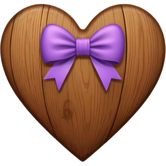 brown heart with a bow emoji
