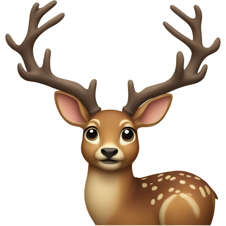Fat deer emoji