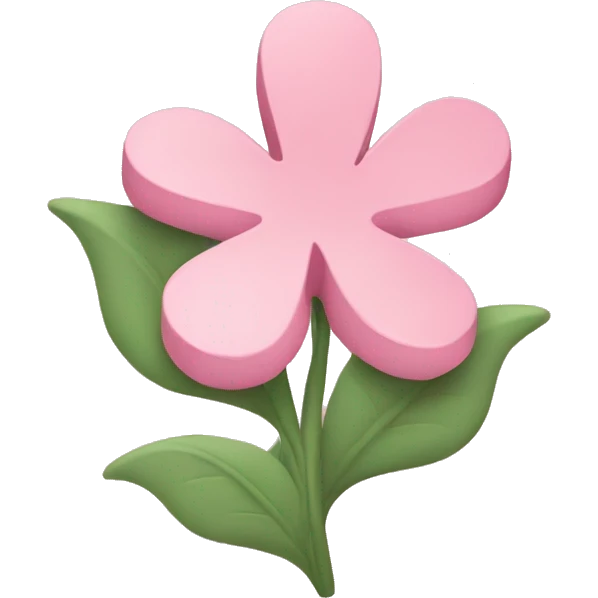Telegram logo is soft pink with pink flowers emoji