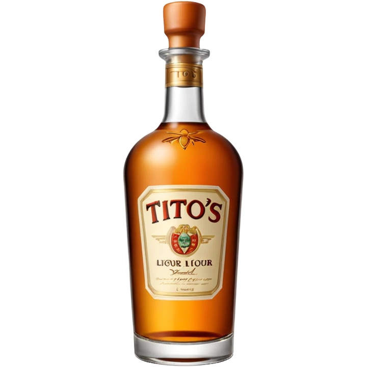 Tito’s liquor bottle emoji