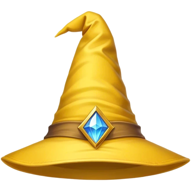 yellow wizard hat perspective emoji